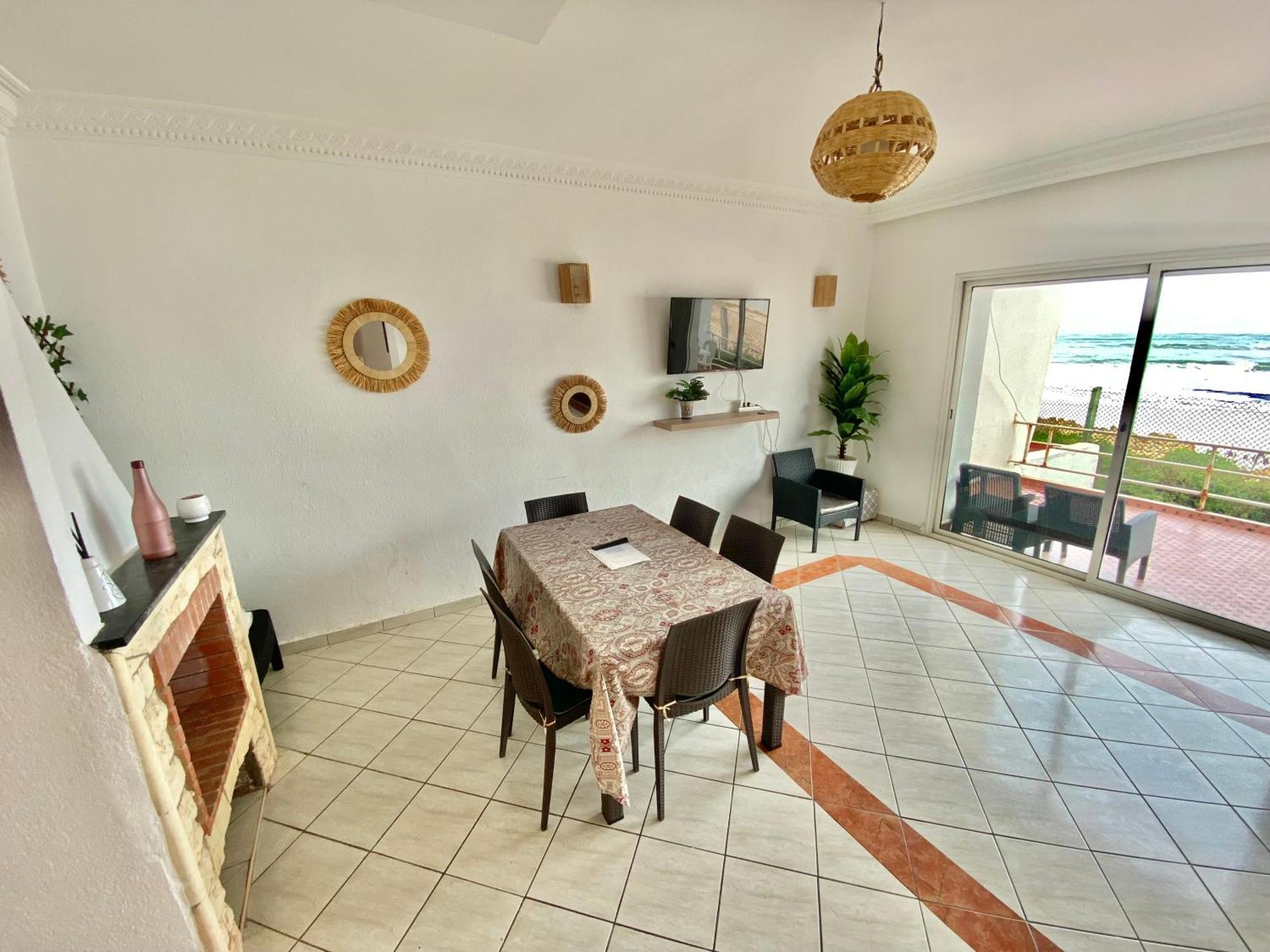 Splendid Beachfront Villa In Sidi Bouzid Beach With Pool Douar Ourlali エクステリア 写真